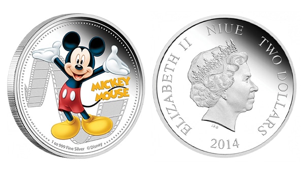 Mickey Mouse coin from Niue