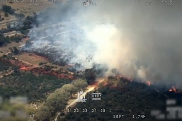 aerial footage of fire 
