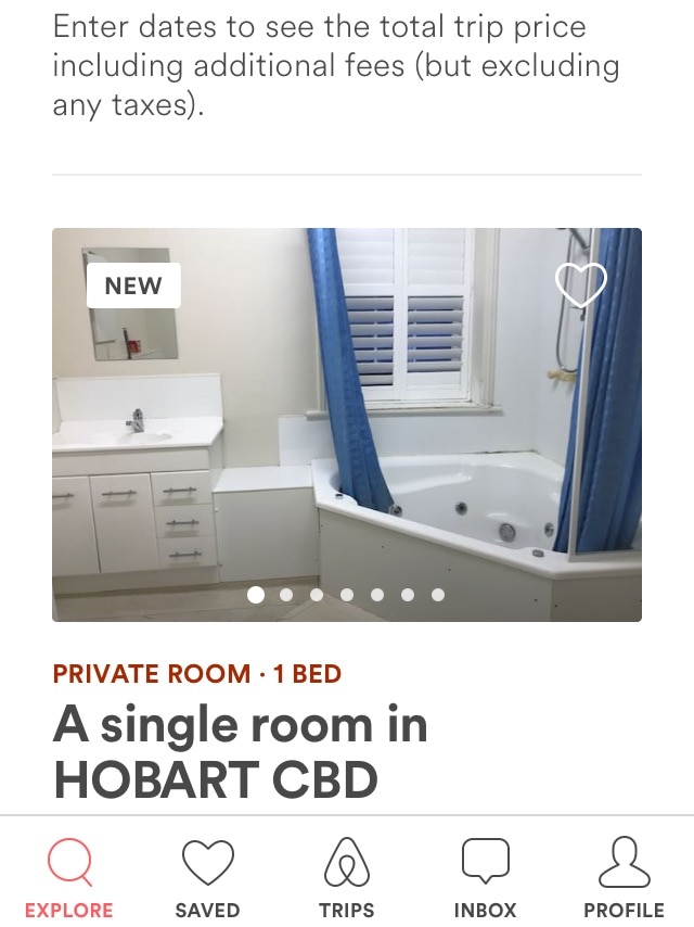 Airbnb accommodation in Hobart