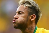 Neymar at the double against Cameroon