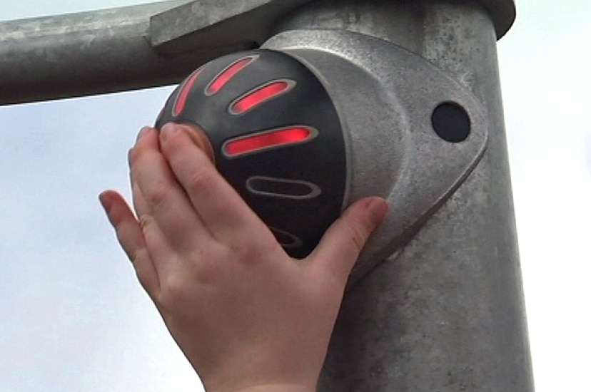 A child presses a button at a western Sydney playground