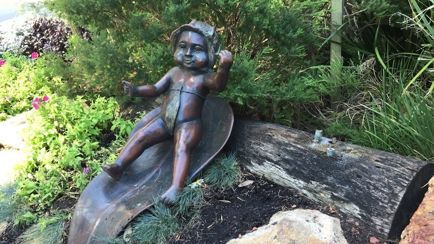 Stolen Gumnut baby sculpture one of them missing from Stirling Gardens in Perth