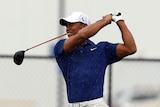Woods is back in the gym in the hunt for his first win in two years. (Getty: Paul Kane)