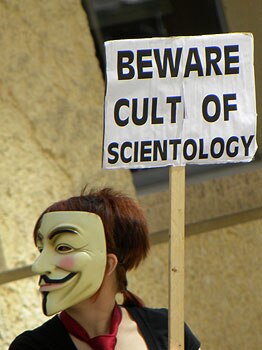 Scientology protest: