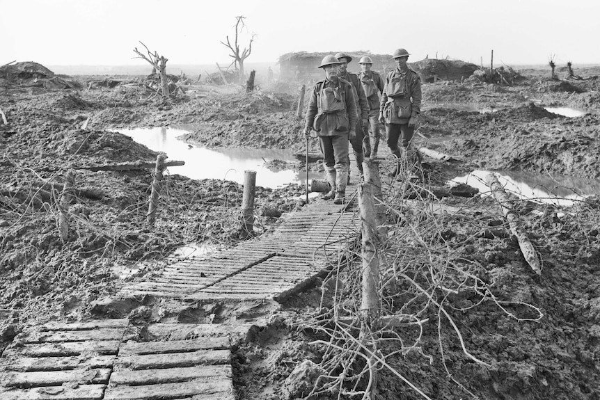 Soldiers on the Western Front in 1917.