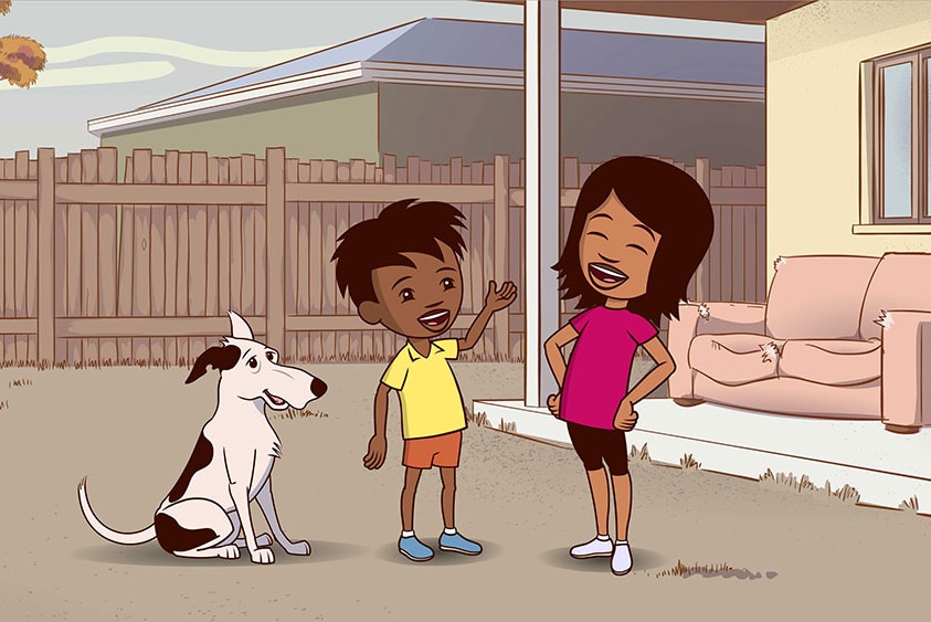 The new Little J Big Cuz animation features Indigenous Australians