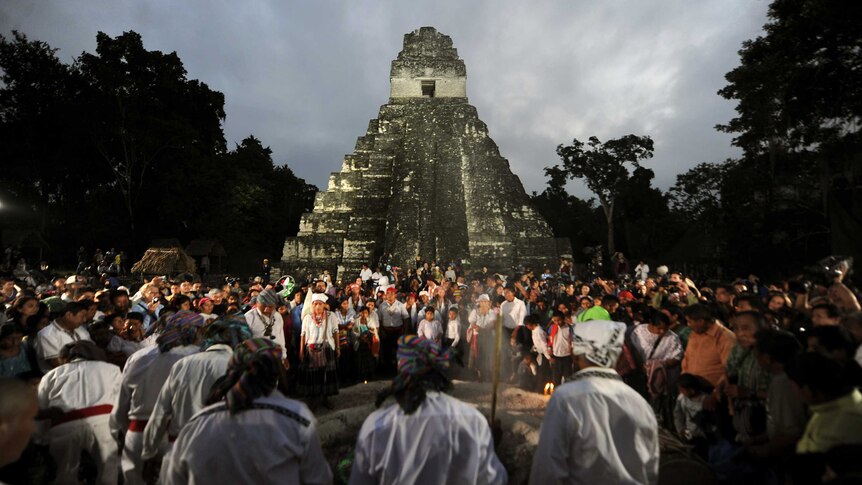 Guatemalan natives and visitors celebrate end of Mayan Baktun cycle