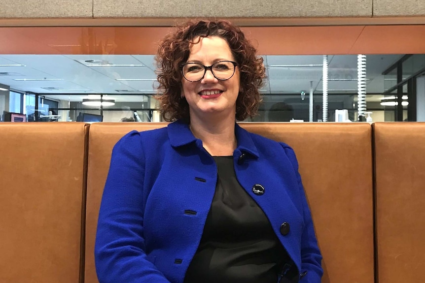 Eva Scheerlinck from Australian Institute for Superannuation Trustees. Interviewed by 7.30, April 2019