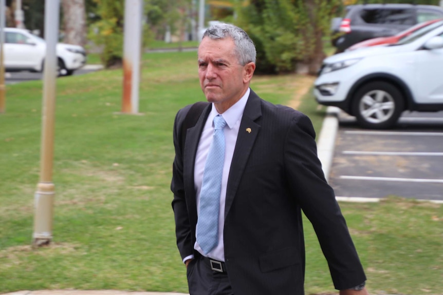 Terry Redman in the carpark at WA Parliament.