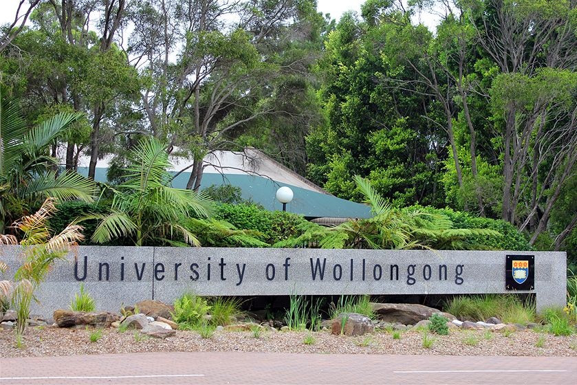 The exterior of the University of Wollongong.