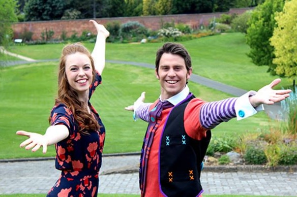 Hobart Carols By Candlelight 2016 hosts Jimmy Giggle and Imogen Moore.
