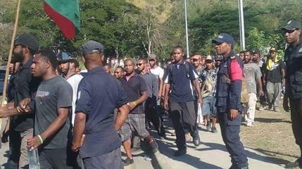PNG protesters shot by police