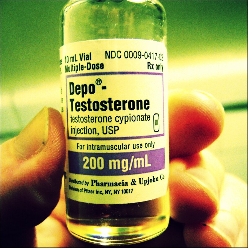 Testosterone vial