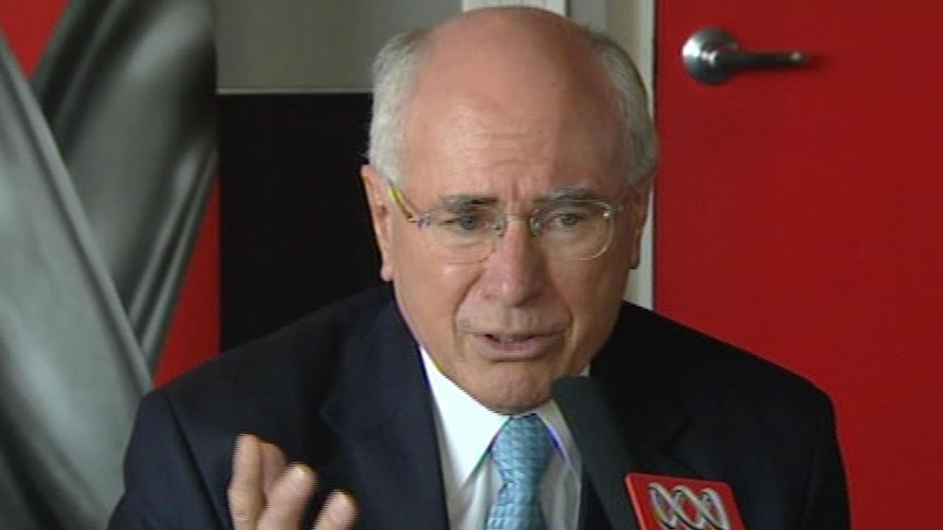 Making ground: Prime Minister John Howard talks to ABC Radio (File photo)