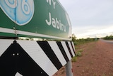 Sign for Jabiru at town's outskirts.