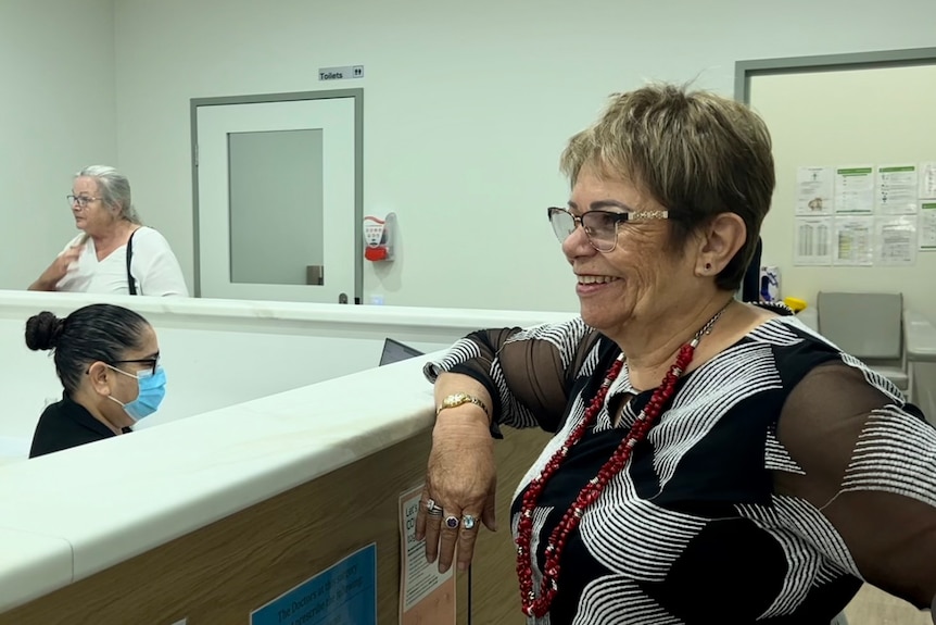 a woman in a medical centre