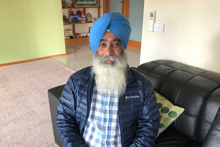 Gurmeet Singh at his home in Shepparton, in northern Victoria