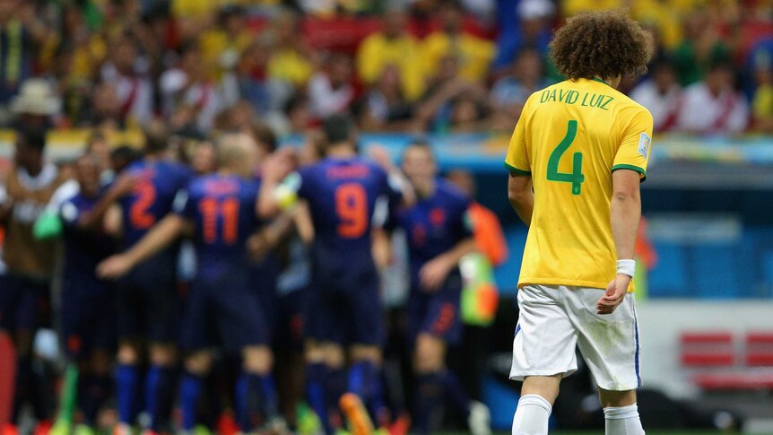 David Luiz trudges off after play-off loss