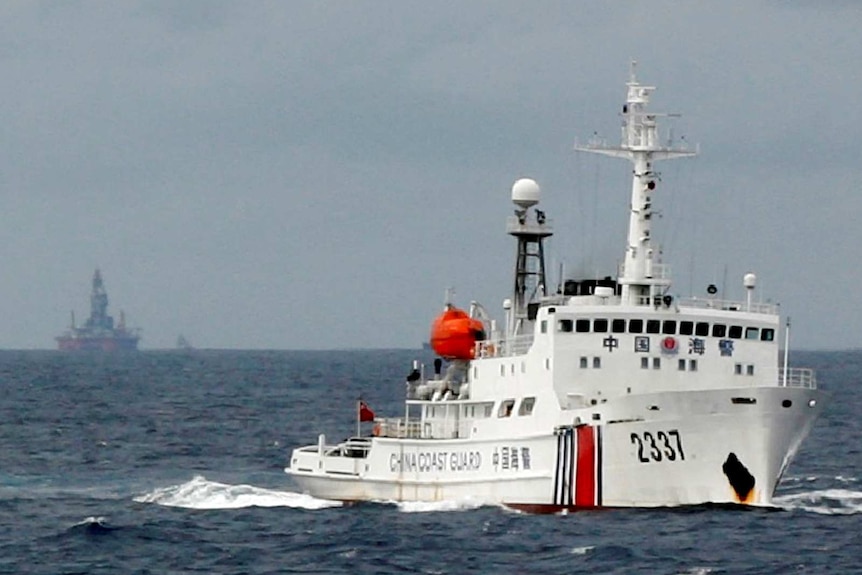 A Chinese Coast Guard vessel