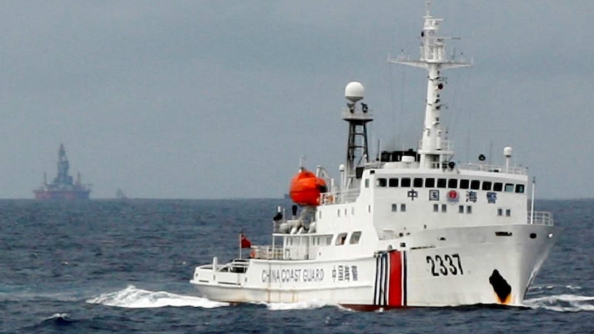 A Chinese Coast Guard vessel