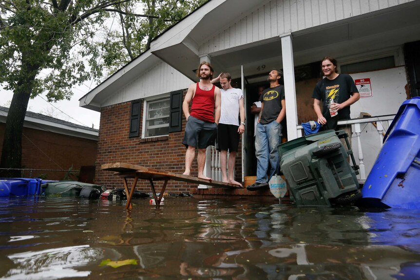 Flooding in Charleston, South Carolina, after Hurricane Matthew