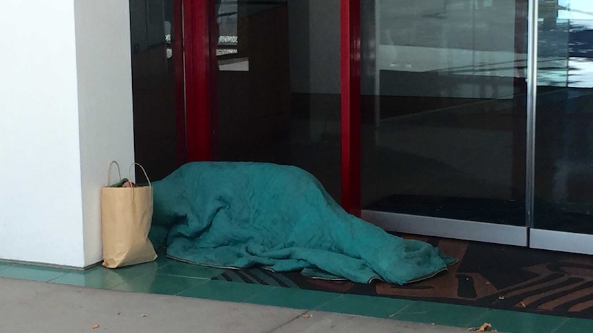 Homeless person in Canberra