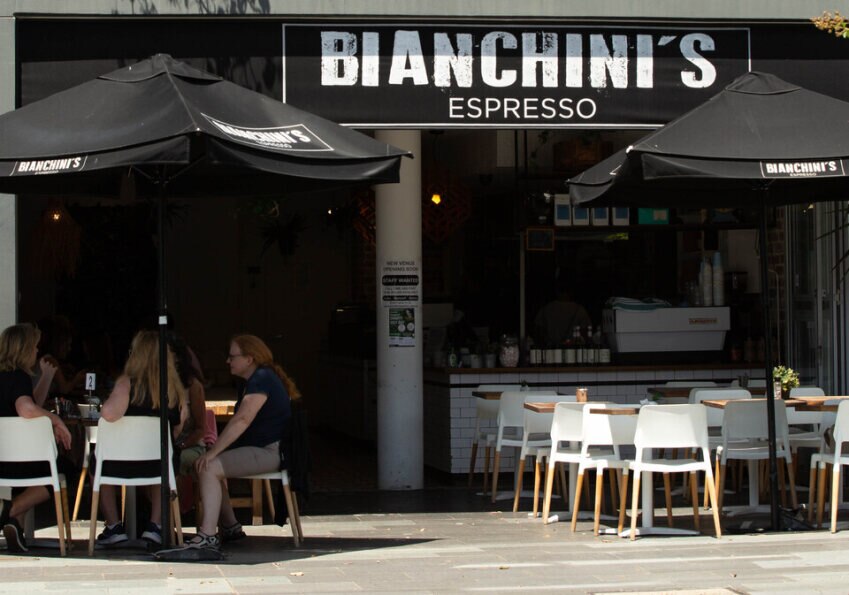 The exterior of Bianchini's cafe in Gymea
