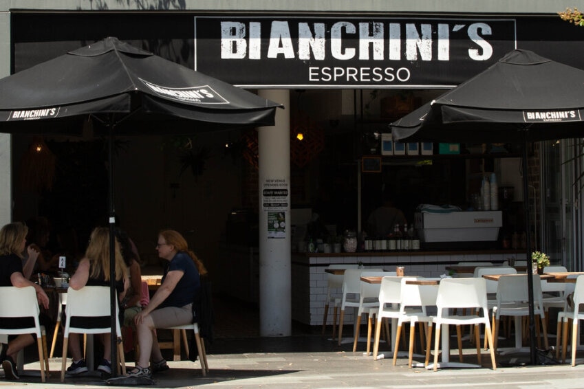 The exterior of Bianchini's cafe in Gymea
