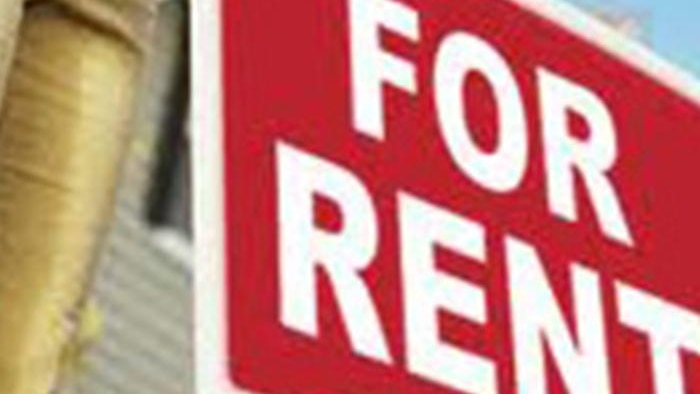 A for rent sign