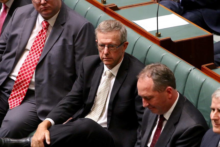 Mark Coulton sitting in the House of Representatives.