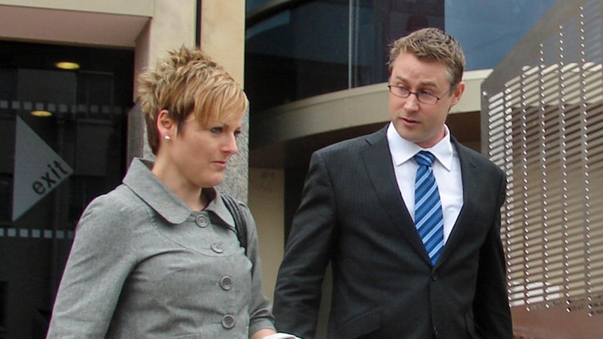 Andy Muirhead (right) leaves court