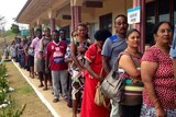 Fijians line up to vote