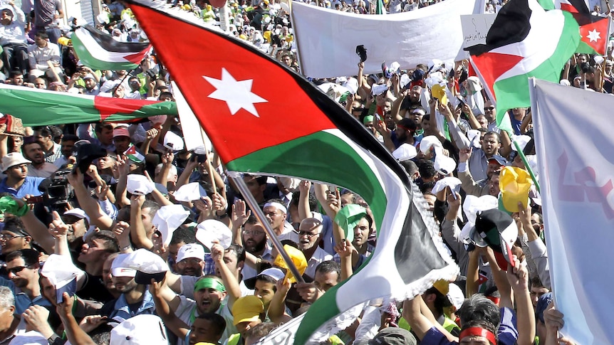 Thousands join Jordan protest march