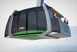 Artist's impression of cable car.