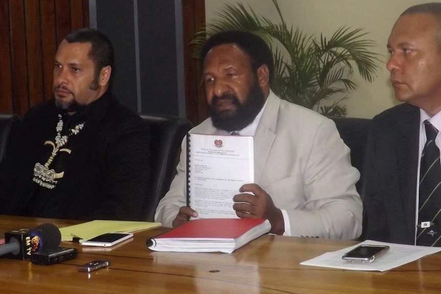 PNG opposition MPs table motion of no confidence against Peter O'Neill