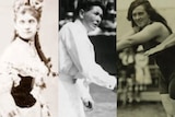 Three female athletes from modern history