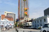 An artist's impression of the proposed skyscraper in Hobart.
