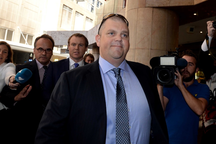 Nathan Tinkler arrives at an ICAC hearing in Sydney.