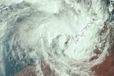 An image captured by the Himawari-8 satellite shows Cyclone Joyce forming off the northern WA coast.