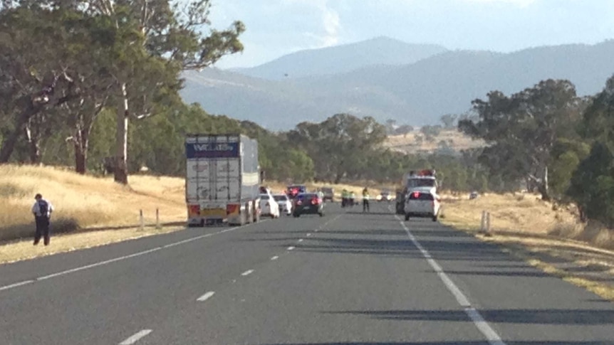 The Monaro Highway was closed in both directions for several hours.