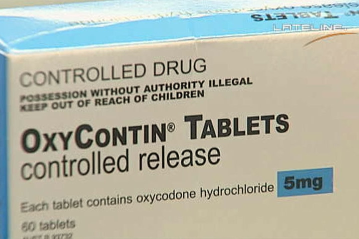 A packet of OxyContin tablets.