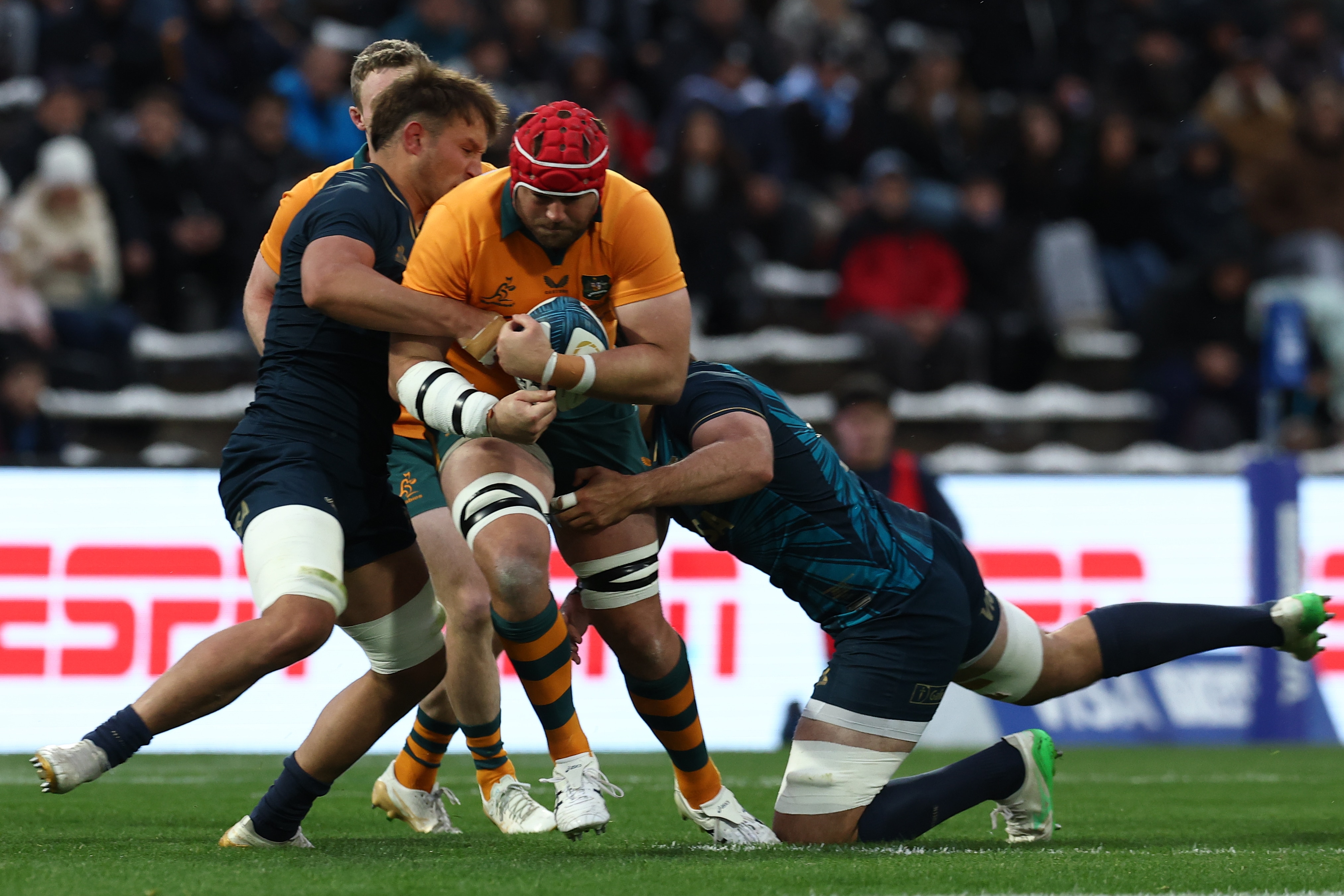 Live: Wallabies locked in tense encounter with Pumas