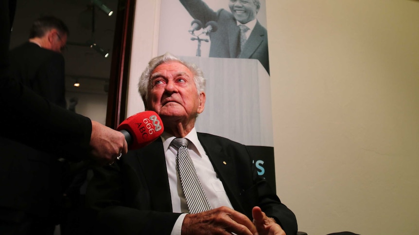 Bob Hawke at Old Parliament House, 27 April 2016