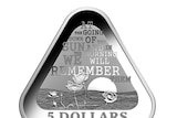 The Lest We Forget coin, the first from the Anzac Centenary Coin Program.