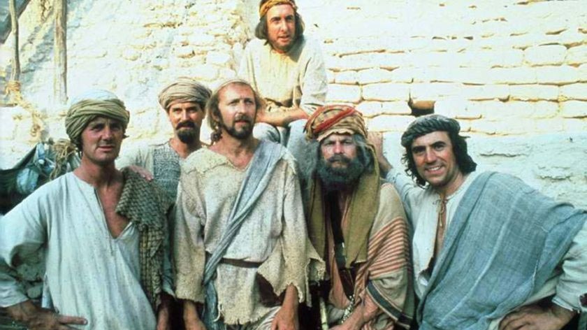 The cast of Monty Python's the Life of Brian