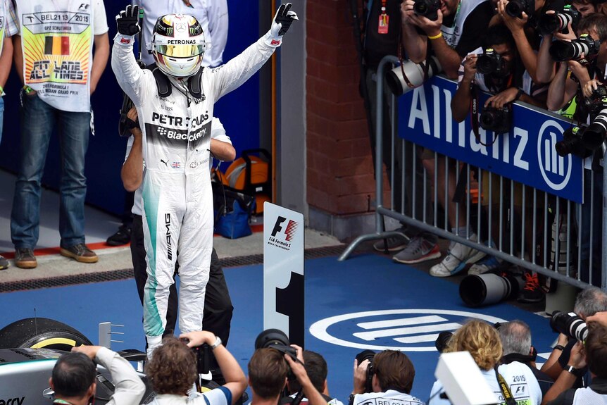 Lewis Hamilton wins Belgian GP