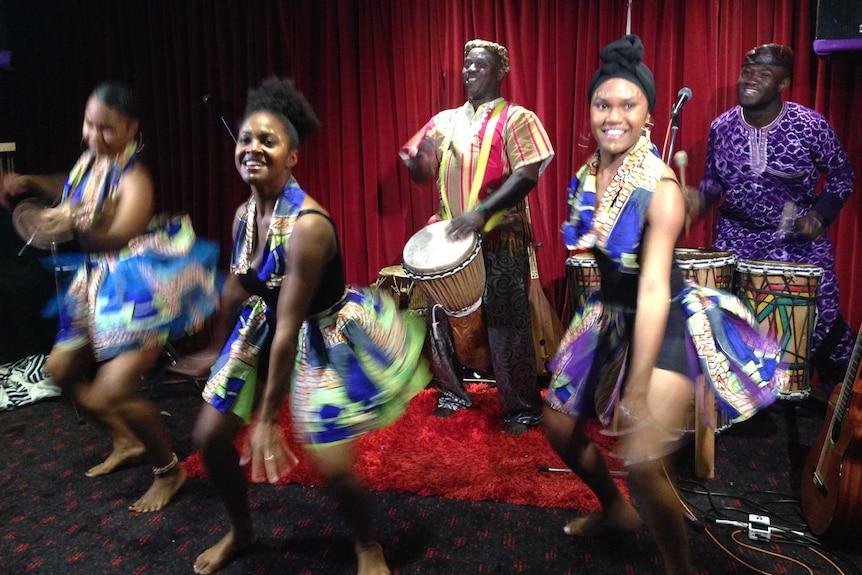 The Karifi African drumming band and dancers
