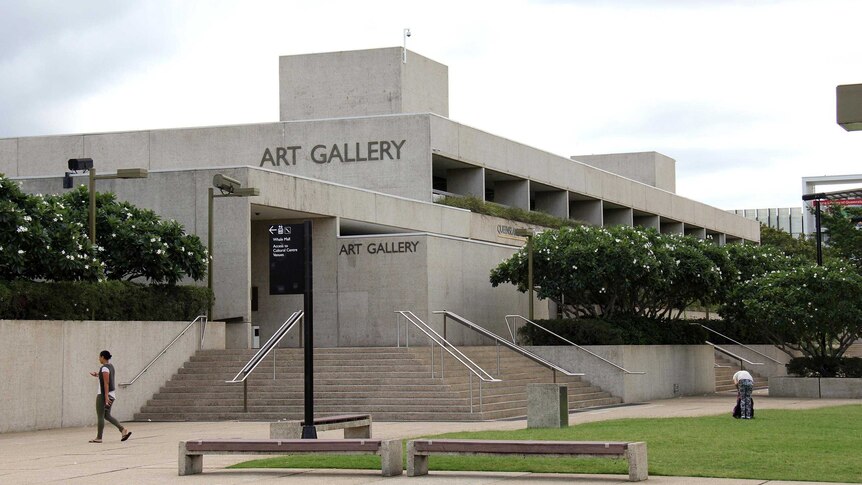 The Queensland Art Gallery (QAG) designed by architect Robin Gibson.