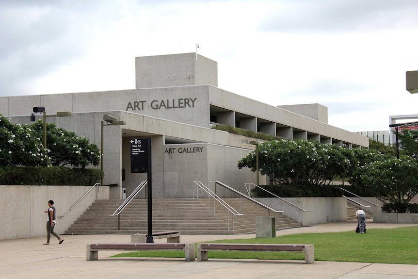 The Queensland Art Gallery (QAG) designed by architect Robin Gibson.