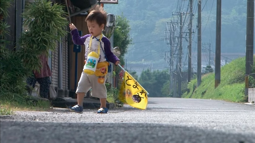 Boy on road in Netflix's Old Enough